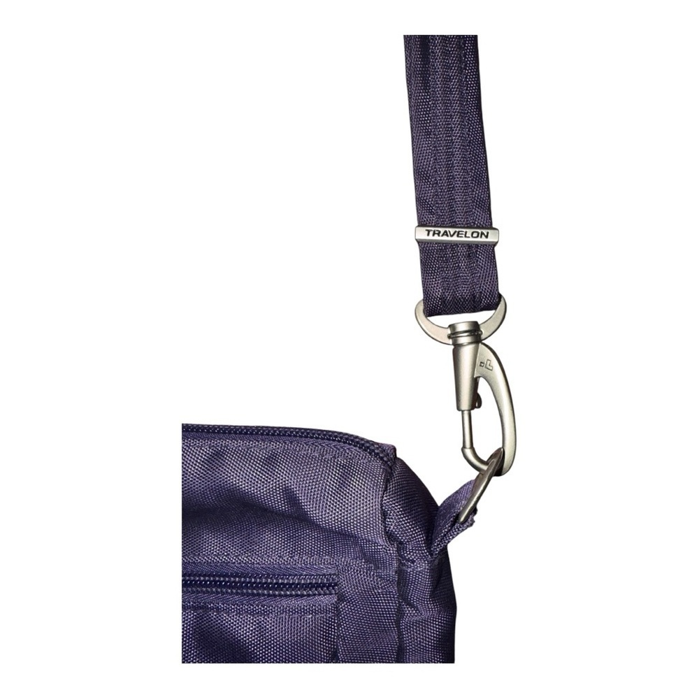 Travel On Purple/Spruce Anti-Theft Classic Small E/W Crossbody Bag - Picture 3 of 4